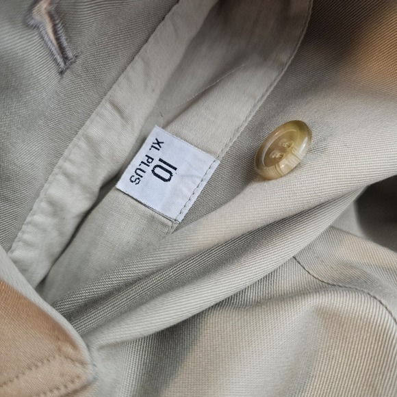 Vintage Burberrys Sz 10 XL Plus Trench Coat Double Breasted Belted Wool Lined - Picture 6 of 16